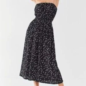 Silence + Noise Urban Outfitters Women S Polka Dot Jackson Strapless Jumpsuit